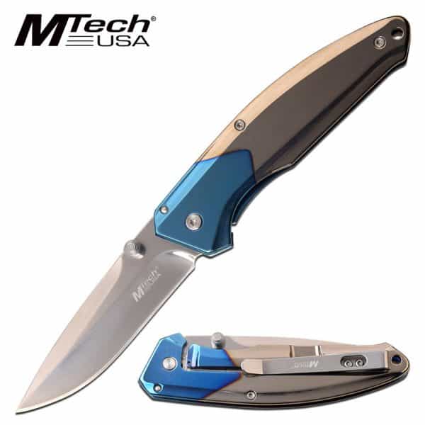 K MT 1032BL mtech tinite blue pocket knife