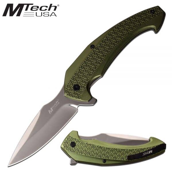 K MT 1063GN mtech green pocket knife yemr b9
